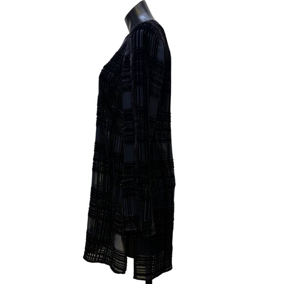 NWT Akris Sheer Tunic Midnight Blue Size 6 2p - Picture 4 of 8